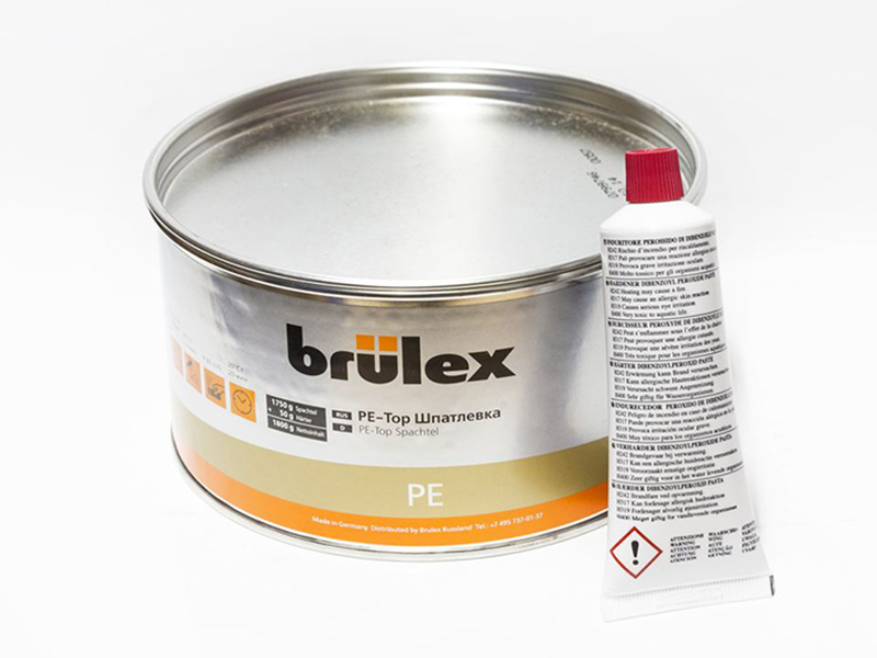 Шпатлевка Brulex PE-ТОП Spachtel универсальная с отвердителем 1,8кг фото в интернет магазине 