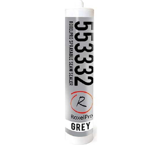 Герметик RoxelPro однокомпонентный расппыляемый серый, картридж 290мл фото в интернет магазине 