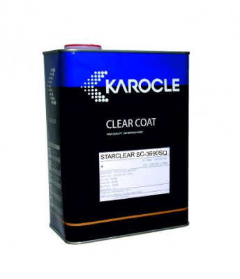Лак KAROCLE 3:1 STARCLEAR SC3690SQ с повышенным глянцем и блеском 1л + отвердитель SCH41 0,4л фото в интернет магазине 