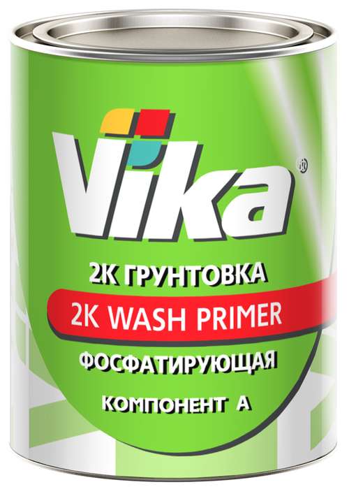 ВЛ-02 Грунт Vika WASH PRIMER фосфатирующий 2К 0,8кг+отвердитель 0,67кг к-т фото в интернет магазине 