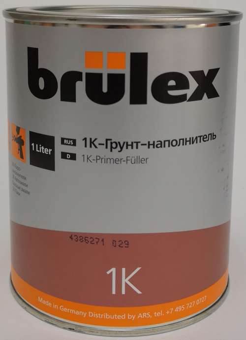 Грунт-наполнитель Brulex 1К-Primer Filler серый 1л фото в интернет магазине 
