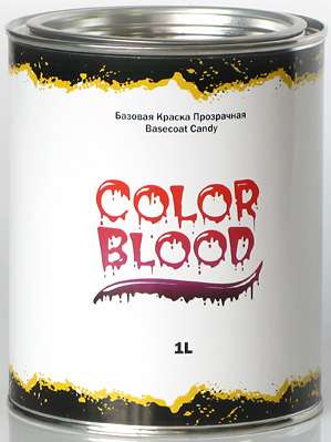 Автомобильная краска Bugtone Color Blood "кэнди" мандарин 1л фото в интернет магазине 