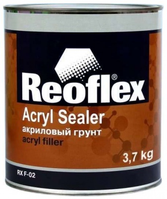 1К Грунт Reoflex акриловый серый выравнивающий 3,7кг фото в интернет магазине 