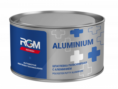 Шпатлевка RGM REFINISH ALUMINIUM PUTTY 2K с алюминием 1,8кг фото в интернет магазине 