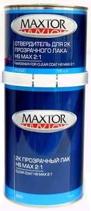 Лак MAXTOR 3520 MAX 2К CLEAR COAT HS 2:1 1л +отверд HD3520 0,5л фото в интернет магазине 