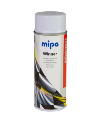 Грунт Mipa Winner Spray для защиты от ржавчины серый 400мл аэрозоль фото в интернет магазине 