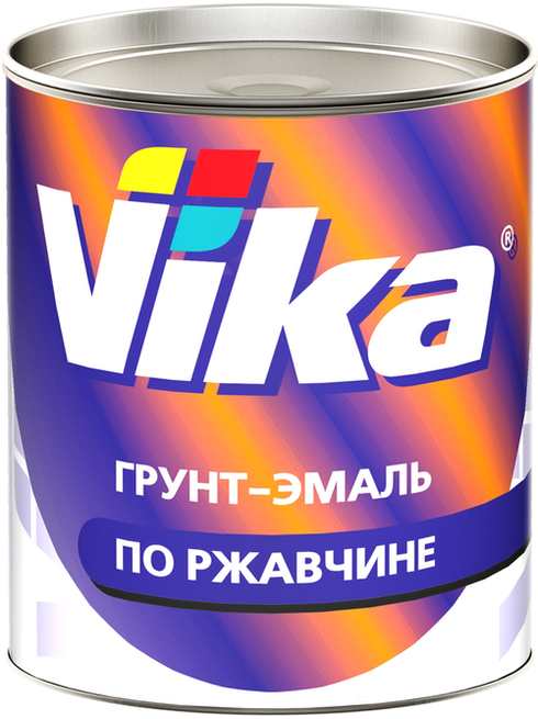 RAL8017 Vika грунт-эмаль по ржавчине шоколадно-коричневый 0,9кг фото в интернет магазине 