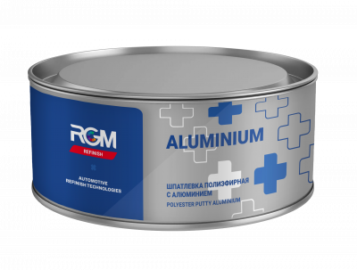 Шпатлевка RGM REFINISH ALUMINIUM PUTTY 2K с алюминием 1кг фото в интернет магазине 