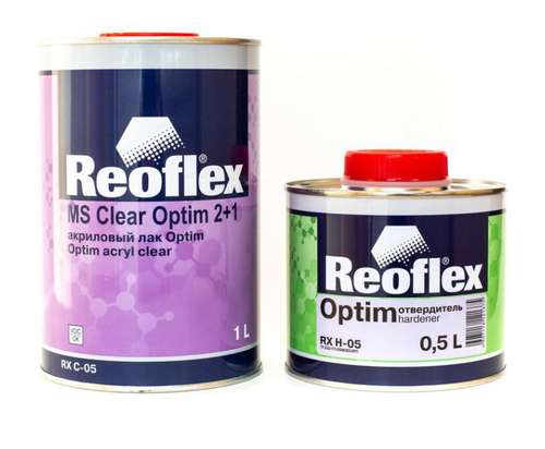 Лак Reoflex 2+1 2К акриловый Optim 1л +отв 0,5л фото в интернет магазине 