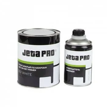 5551 white_Грунт JETAPRO мокрый-по-мокрому 3_1 белый 0,75л + отвердитель 0,25л