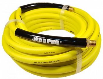 5887010_Шланг гибкий антистат JETA PRO ПВХ с фитингами d 9х145мм 10м желтый